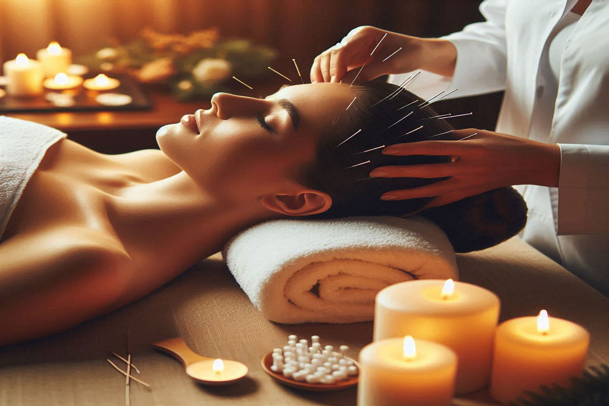 جلسات طب سوزنی برای میگرن. 