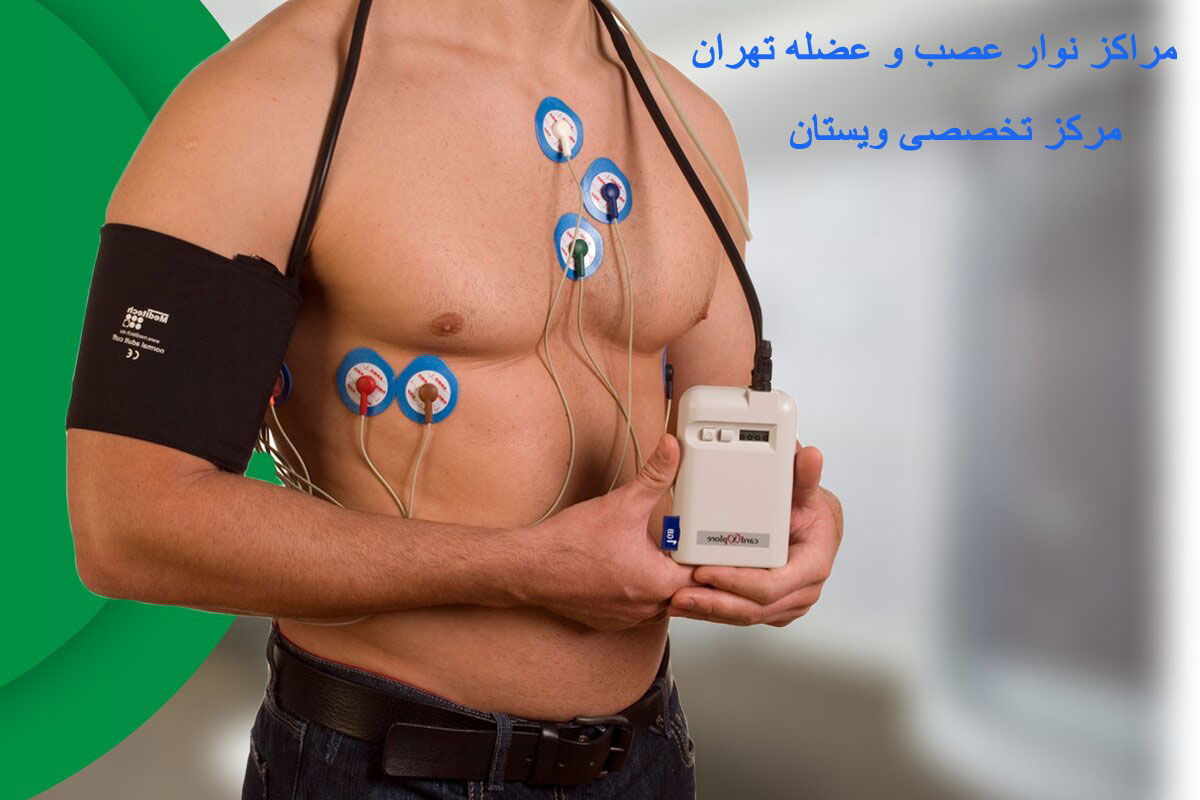 تست نوار عصب و عضله روی بدن بیمار